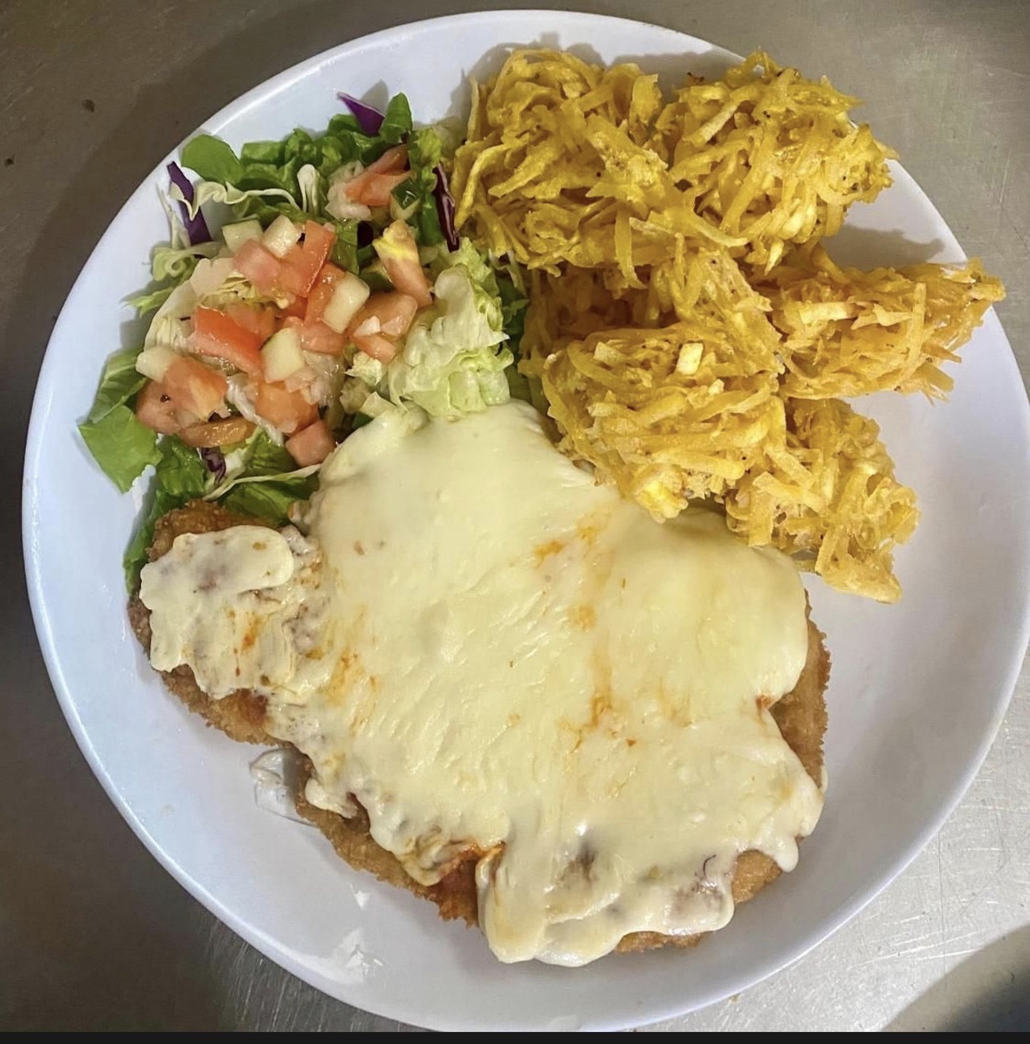 Pechuga a la milanesa